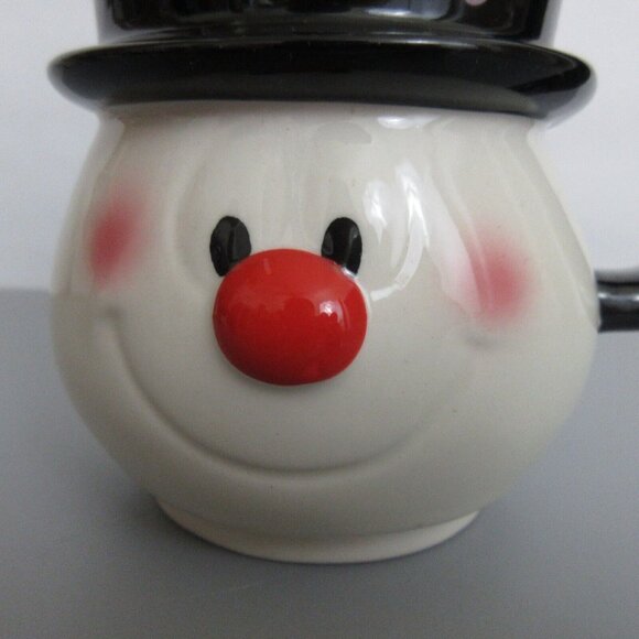 Rae Dunn Frosty The Snowman Figural Christmas Jumbo Coffee Mug Ceramic EUC - Picture 6 of 8